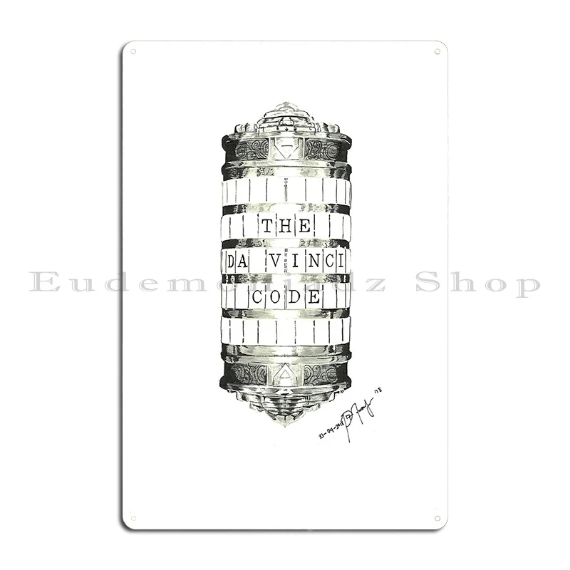 Cracking Da Vinci S Code Thepissicallart Metal Plaque Club Bar Home Iron Cave Classic Tin Sign Poster