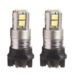 New 2Pcs Y24W PW24W LED Bulbs For Audi A4 B8.5 Skoda Yeti 2013-2017 Daytime Running Lights DRL White/Amber