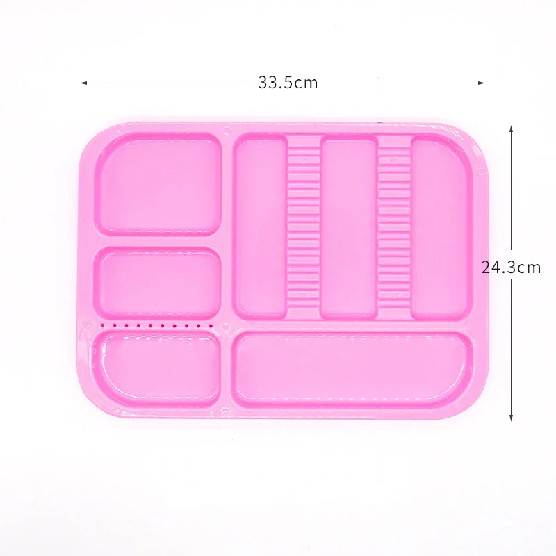 1PCS Dental Plastic Pallets Tray Segregated Placed Dental Instruments Appliances Dental Consumable