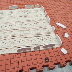 9 Pieces Knitting Blocking Mat Wool Woven Board Fixed Mesh Foam Blocking Mat Crochet Projects for Embroidery Sewing Knitting