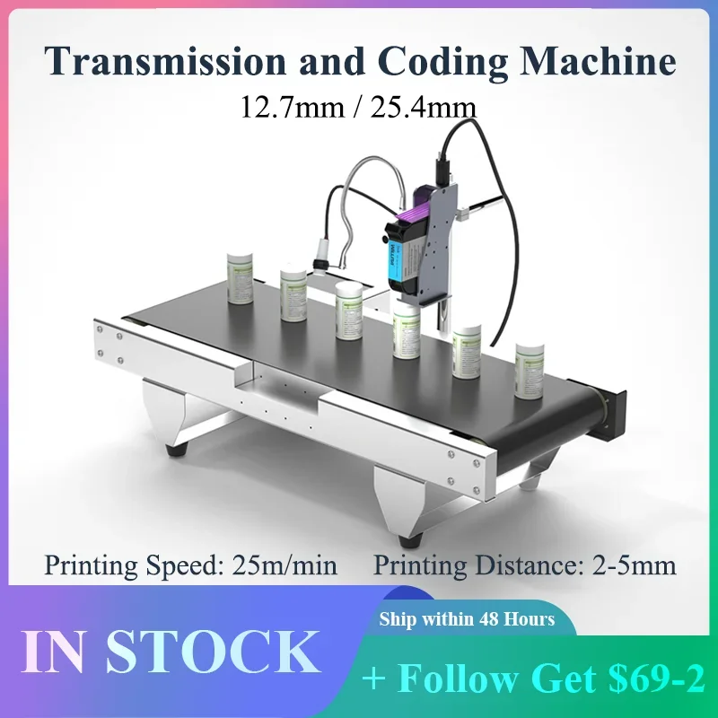 

WILLITA S3 Automated Transmission and Coding Machine 25m/min Online Thermal Inkjet Printer with Conveyor Belt for Barcode Date