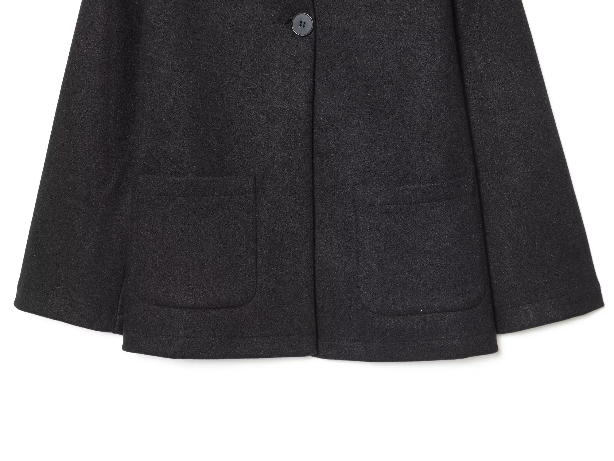 BSAY Französischer Minimalistischer Damenmantel mit einteiligem Schal-Kragen, Rundhalsausschnitt, einreihig, mit Taschen, für den Alltag im Herbst und auf Reisen. – Detail 14