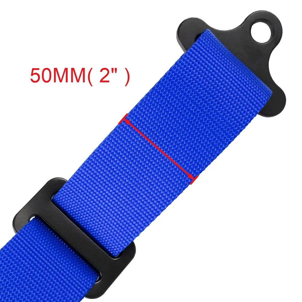 RASTP-Universal Racing Seat Belt 2-inch Four Point With Sponge Bolt Mounting  High Grade Strap Nylon Belts Safety Harness BAG091