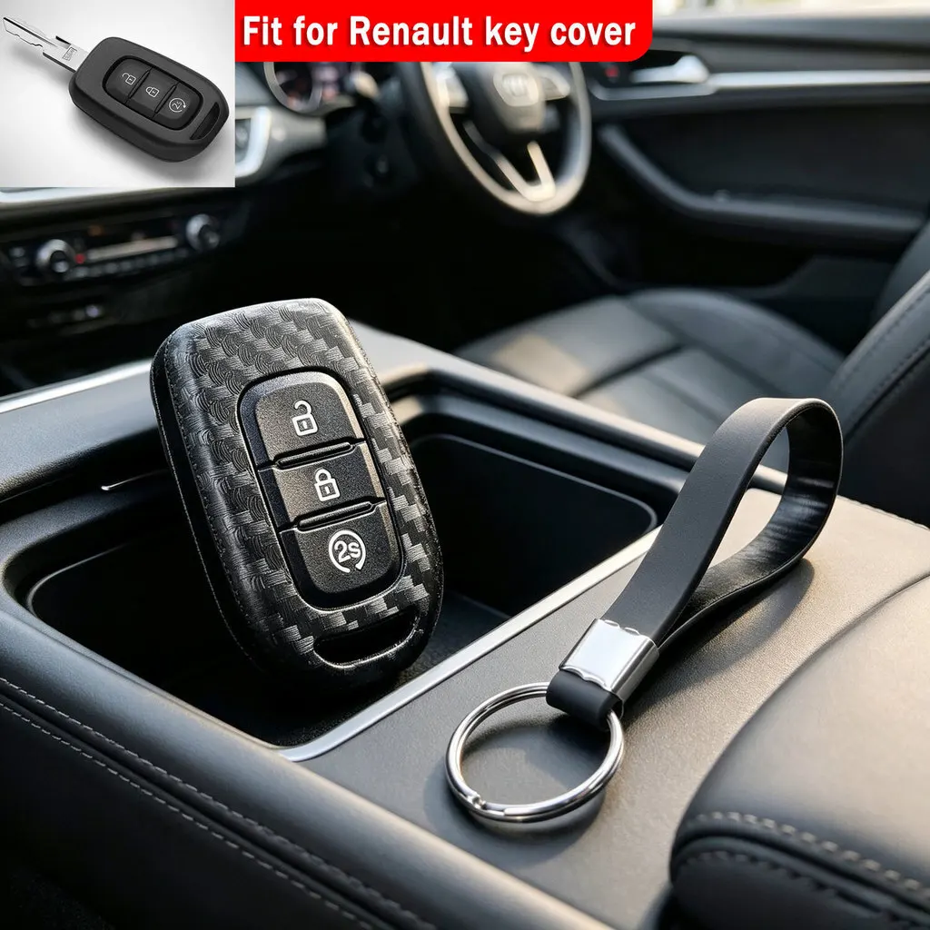 Car Key Fob Case Cover For Renault Clio Duster Logan Stepway Talisman Arkana Captur Kadjar Trafic Laguna Master Dacia Sandero