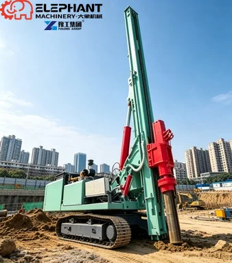 High Efficiency Vibratory Hammer Pile Driver Rotary Drilling Rig Multifunctional For Construction Pile Foundation