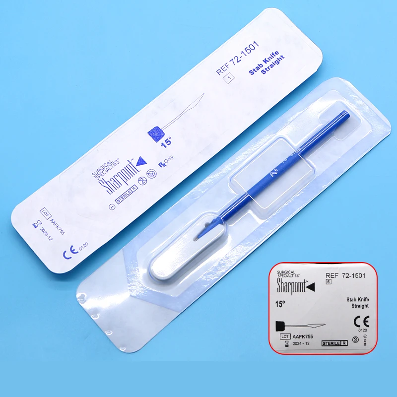 Microscopic U.S. Sharplight Ophthalmic Scalpel Imported Disposable Ophthalmic Scalpel 15 degrees 2.8