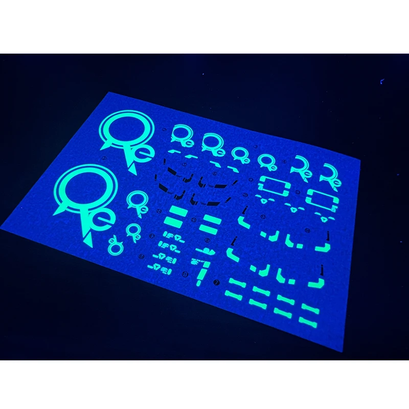 Modelo de calcomanías de tobogán de agua, herramienta para 1/100 MG RX-78-2 3,0 (Color de recirculación), pegatinas fluorescentes, accesorios para juguetes