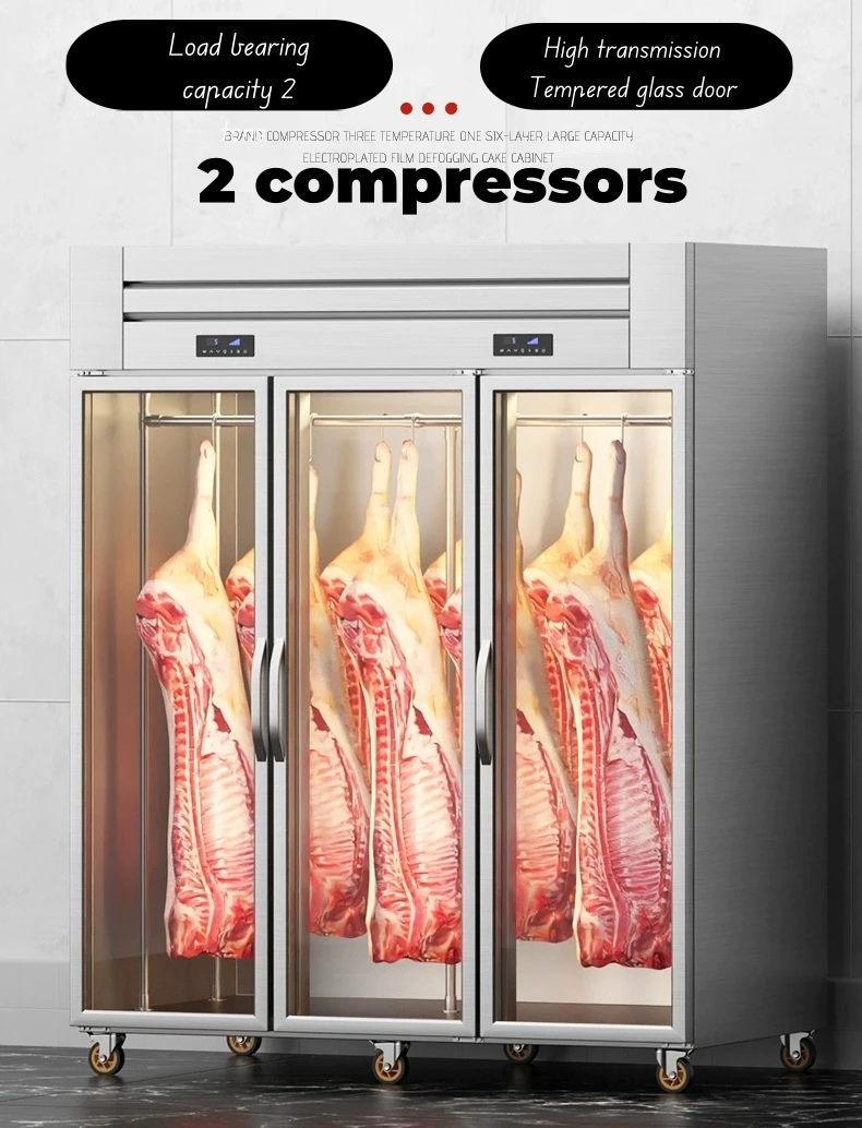 FL Island Style Refrigerated Cabinet Commercial Open Showcase Cooler For Hypermarket Frozen Seafood Meat Merchandising Cabinet