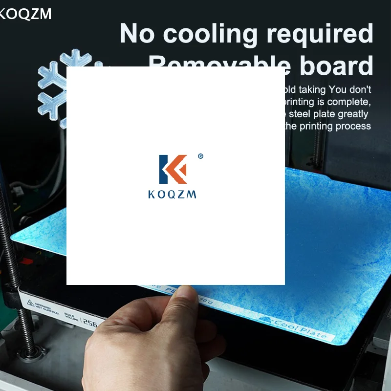 Para Bambu Lab X1/P1P/A1 placa fría placa de construcción placa de doble cara resorte de acero 256x256mm Bambu Lab cama térmica pieza de impresora 3D
