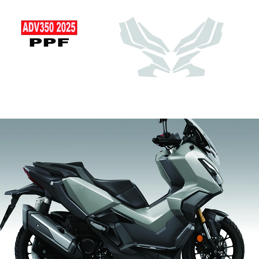

Для HONDA ADV 350 2025 мотоциклетный невидимый автомобильный чехол, защитная пленка из ТПУ, обтекатель Adv350 PPF, защитная пленка от царапин и краски