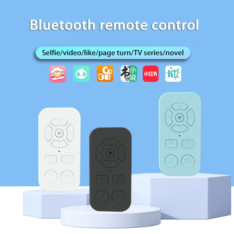 Rechargeable Bluetooth Remote Control Protable Self-Timer Camera Stick Shutter Button Wireless Controller For IPhone Samsung