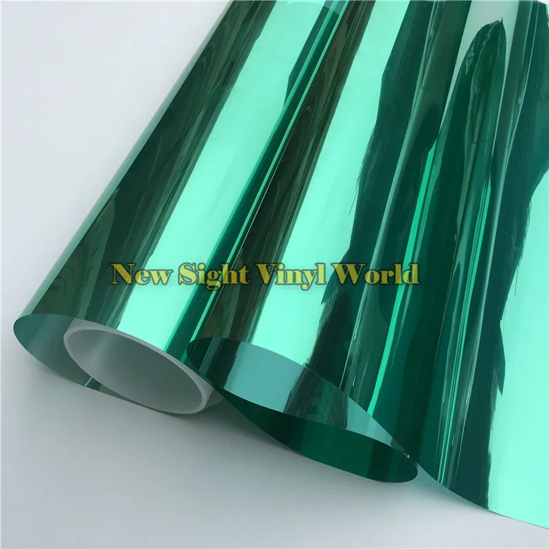 VLT 15% Green Solar Reflective Window Film Tint For Buliding Home Office Size:1.52*30m/Roll