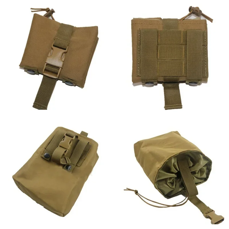 

Molle Folding Magazine Dump Drop Pouch Outdoor Sport Hiking Hunting EDC Tool Bag Foldable Practical Recovery Magazine Bag