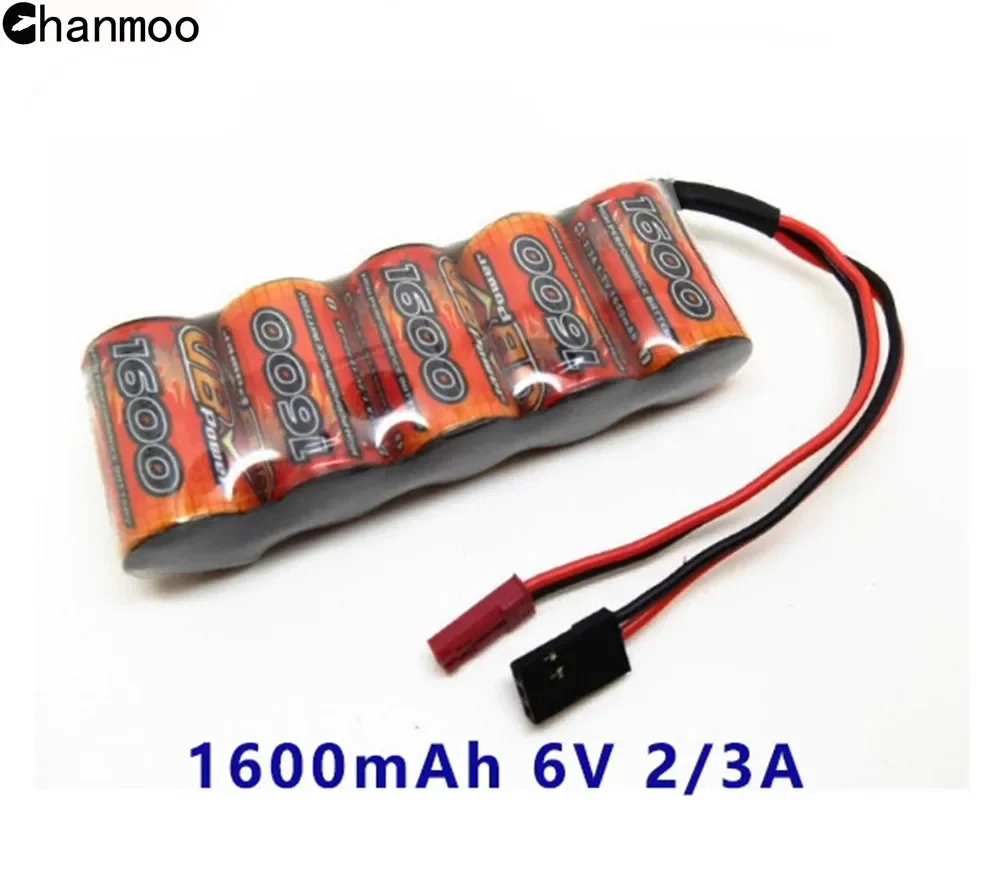 RC VB Power 1600mAh 6V 2/3A NI-MH Rechargeable Battery Trapezoidal Gasoline Receiver Battery Pack Charging Batterise Parts