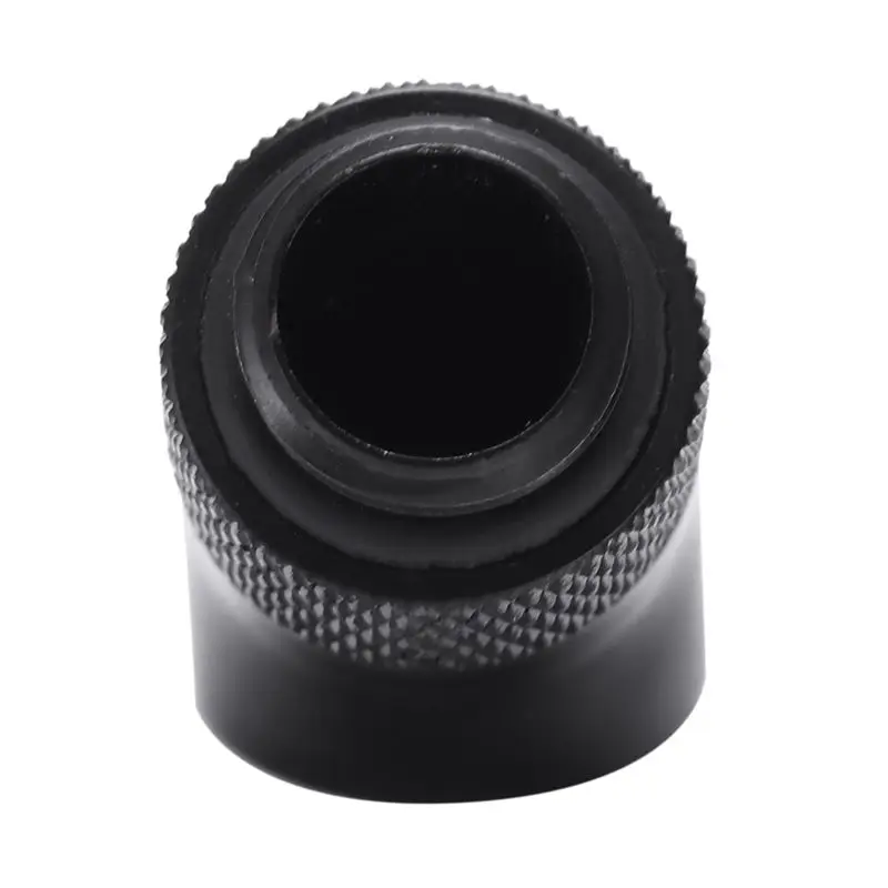 M51K-4X G1/4 Screw Thread 45 Degree Elbow Rotary Brass- Adapter Male To Female Omputer Pc Water Cooling System Black