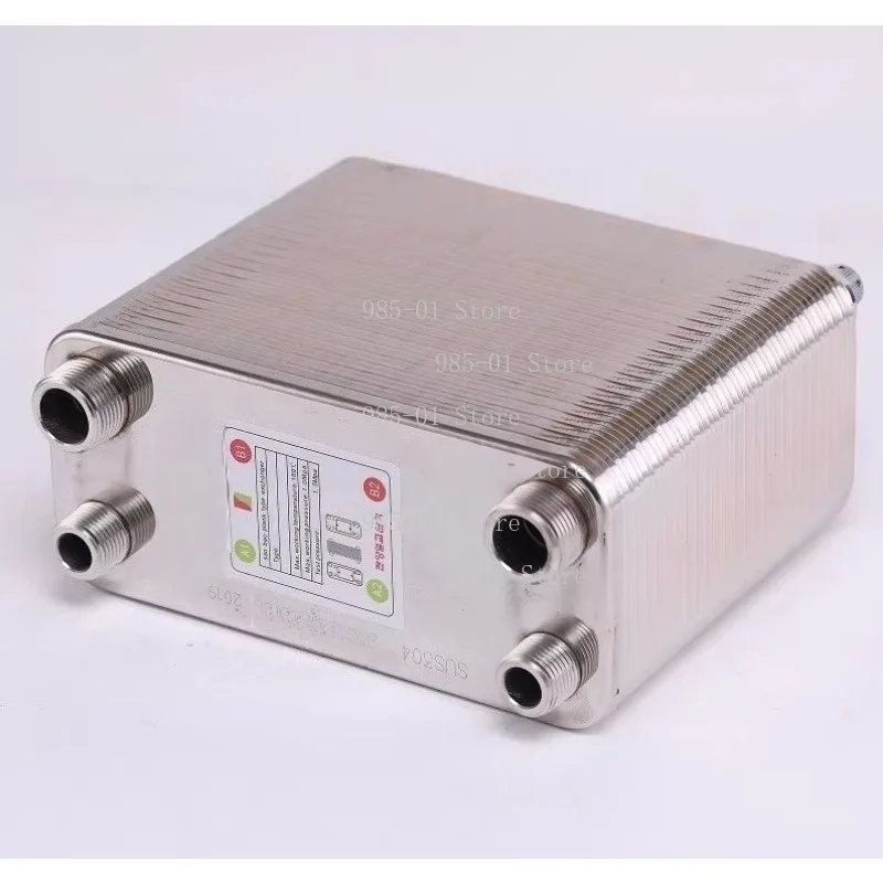 Brazed Plate Heat Exchanger 120 Plates Stainless Steel Counter Flow Chiller for Water Heater Cooler