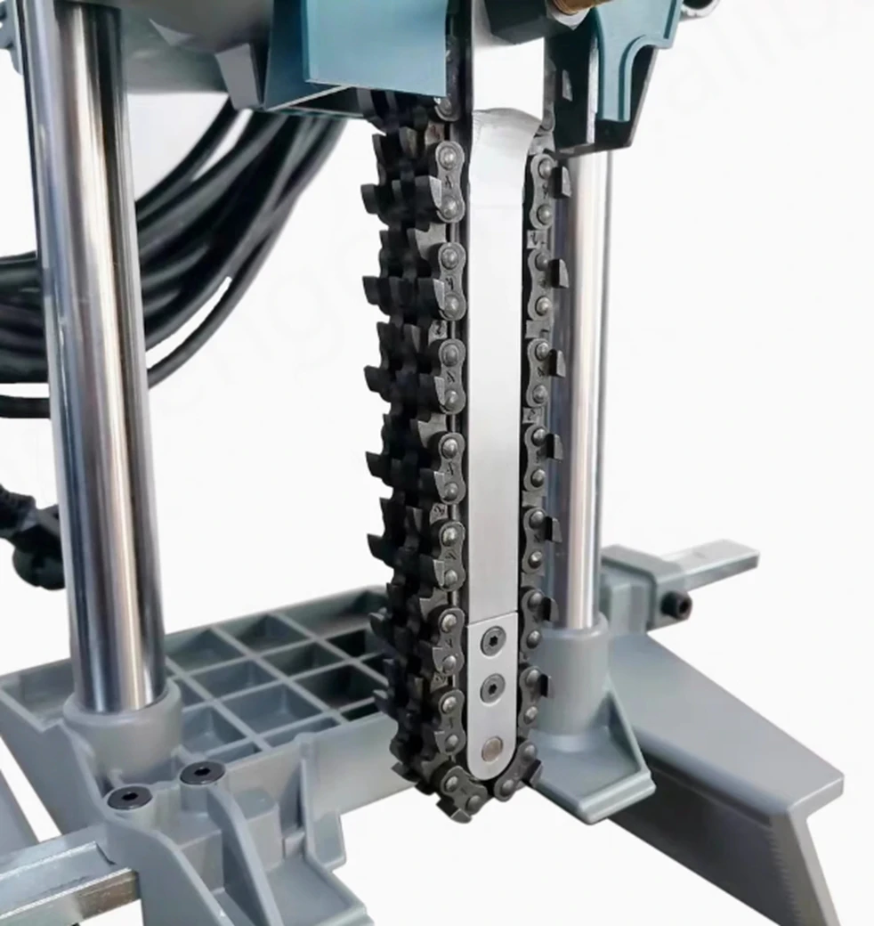 Portable 30CM Small Square Hole Wood Boring Machine With Motor Ancient Building Pavilion Mortise Chain Saw for Woodworking