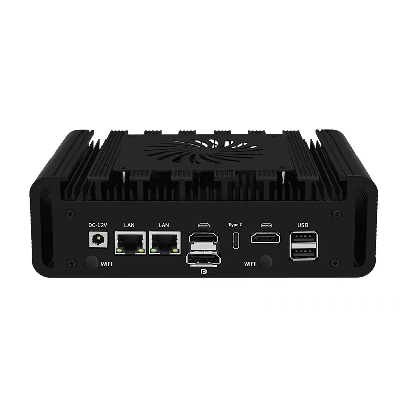 Intel i7 13620H Mini Soft Router 10Core Dual Lan 2*COM Win11 Industrial Fanless Computer Quad display 13th Gen Firewall Mini PC