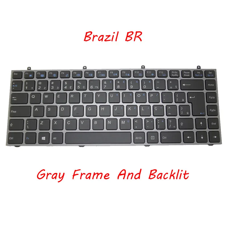 Laptop Keyboard For CLEVO W230ST W230 W230SD W230SS Arabia AR Farsi FS Brazil BR French FR German GR Italy IT Japanese JP