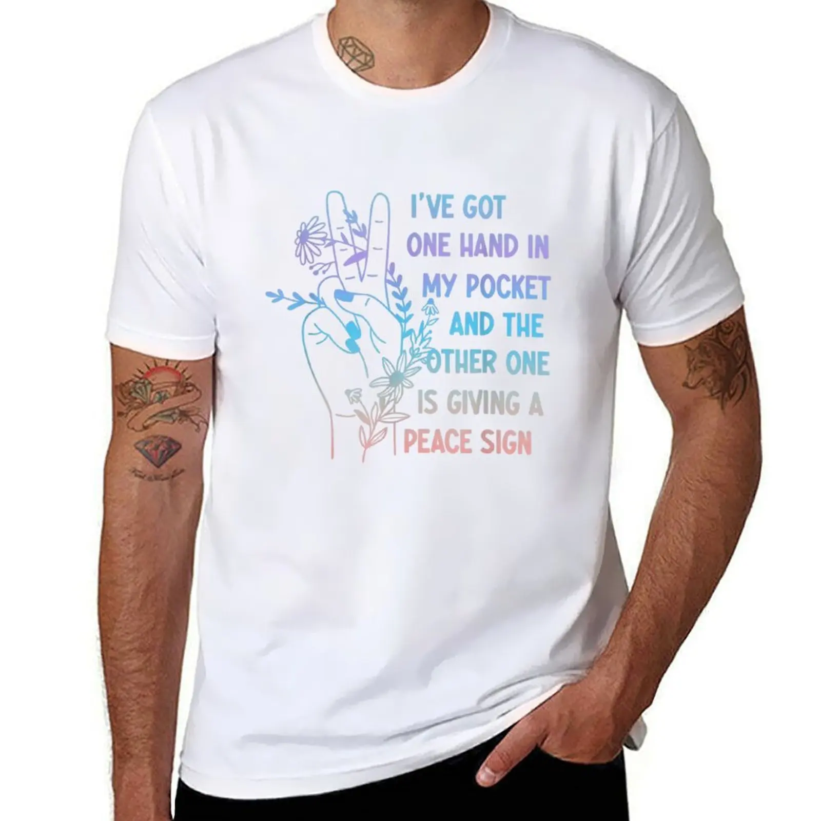 

Hand In My Pocket And The Other One Is Giving A Peace Sign Alanis Morissette Gift For Men Women T-Shirt