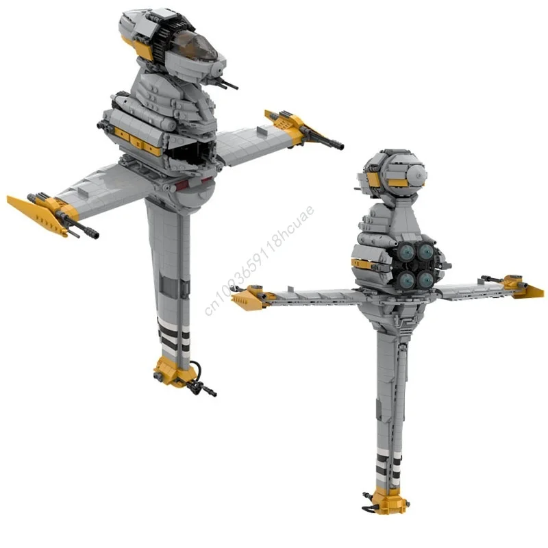 1407 قطعة MOC A SF B الجناح ستارفايتر ستار نموذج اللبنات هدية الكريسماس لعبة العمارة تجميع لتقوم بها بنفسك فكرة التعليم الطوب