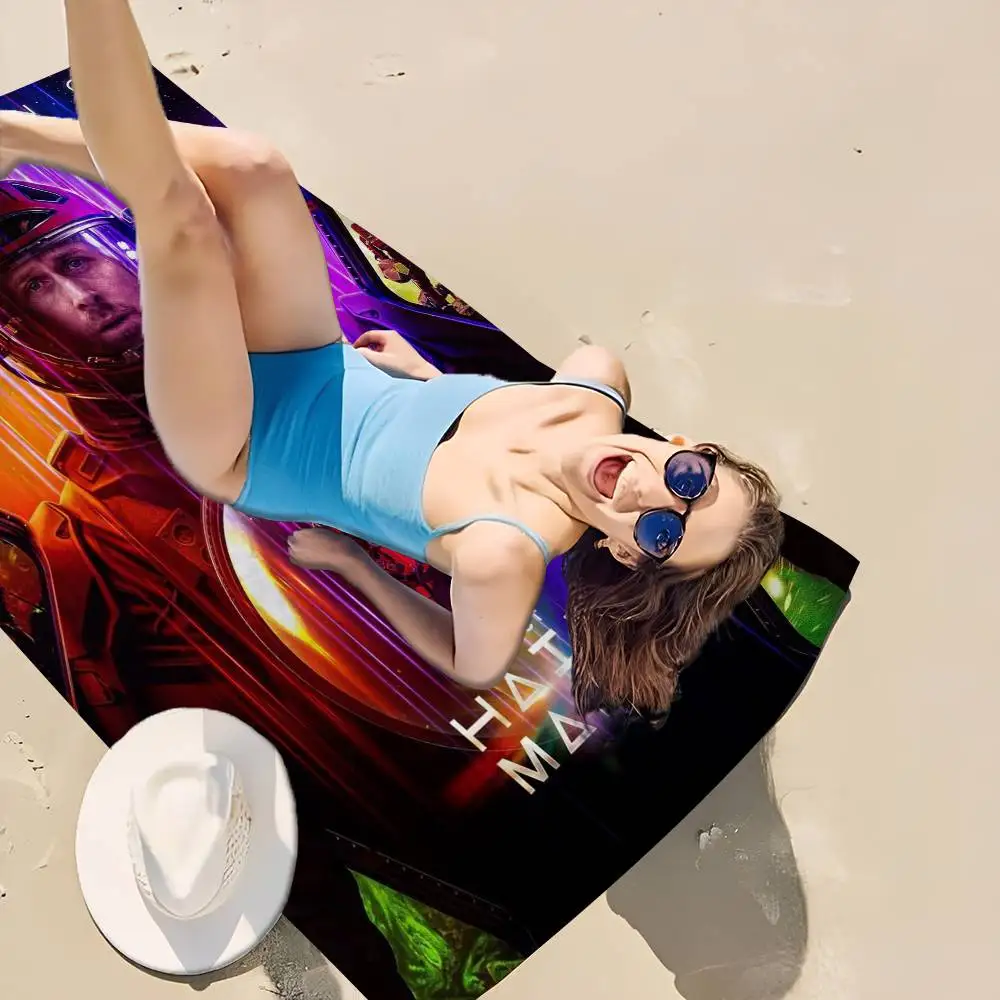 Project Hail Mary 2026 Movie Canvas Printing Bath Towel Microfiber Soft Water Absorbing Breathable For Decorative Beach Towel