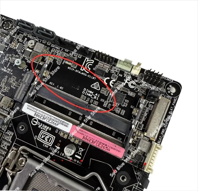 Industrial   board H110T dual network port, ultra-thin mini ITX main board all-in-one HTPC LVDS second-hand disassembly