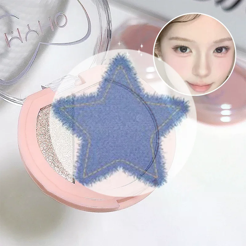 [MYHO 2-in-1 Blush Matte Natural Tender Delicate Cheek Color Pearlescent Highlight Brightening Face Waterproof Facial Contouring