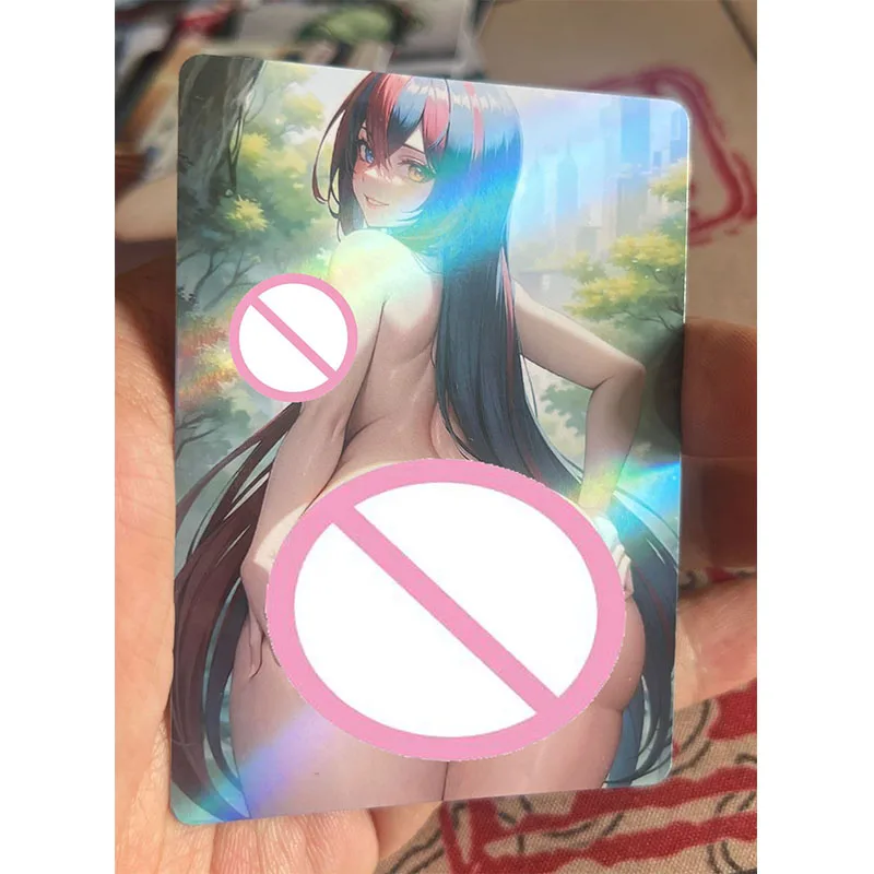 Collectible Cards Boys Games Toys Table Games Birthday Gifts DIY Anime Shenhe Ganyu Hu Tao Nami Boa Premium Flash Card 28PC