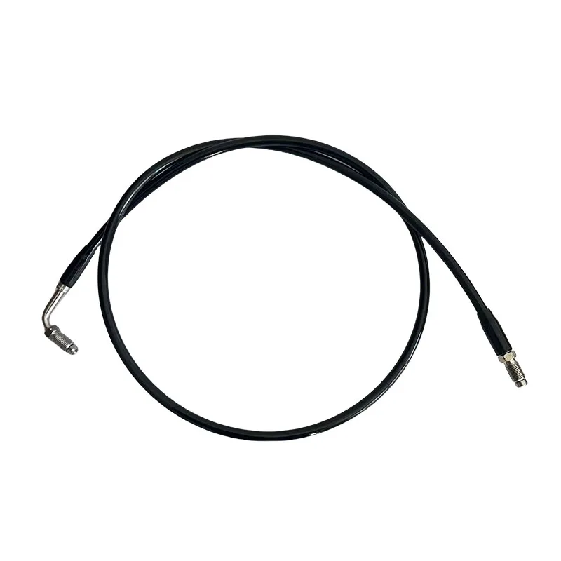 PTFE Auto Stainless Steel Braided Brak Hydraulic Brake Hose Pipe Male  M10X1  90° Moto Car Disc Front Rear Clutch Pipe Line AN3
