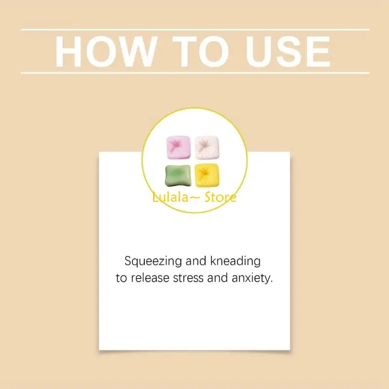 Y4QA Bread Toy Anxiety Reduction Tool Compact Design For Home Office Carry