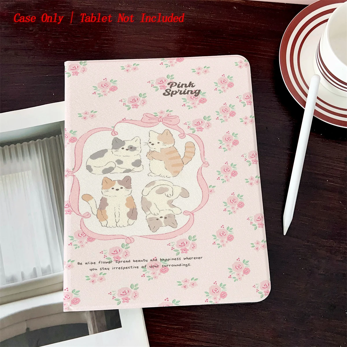 

Kawaii Cat Printed iPad Case for Pro 13/12.9/11 Air 7/6 10.9 Mini 7/6 | Soft TPU Cover with Stand