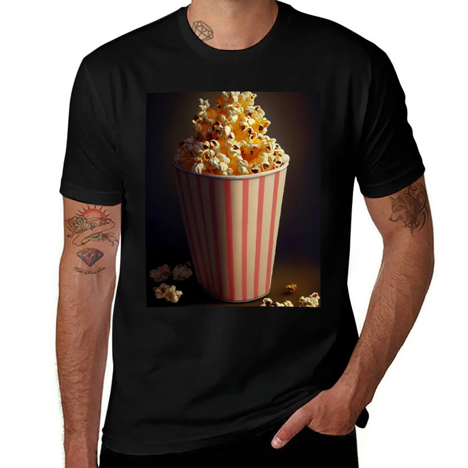 Popcorn Day T-Shirt Lightweight Running Sports T-Shirt
