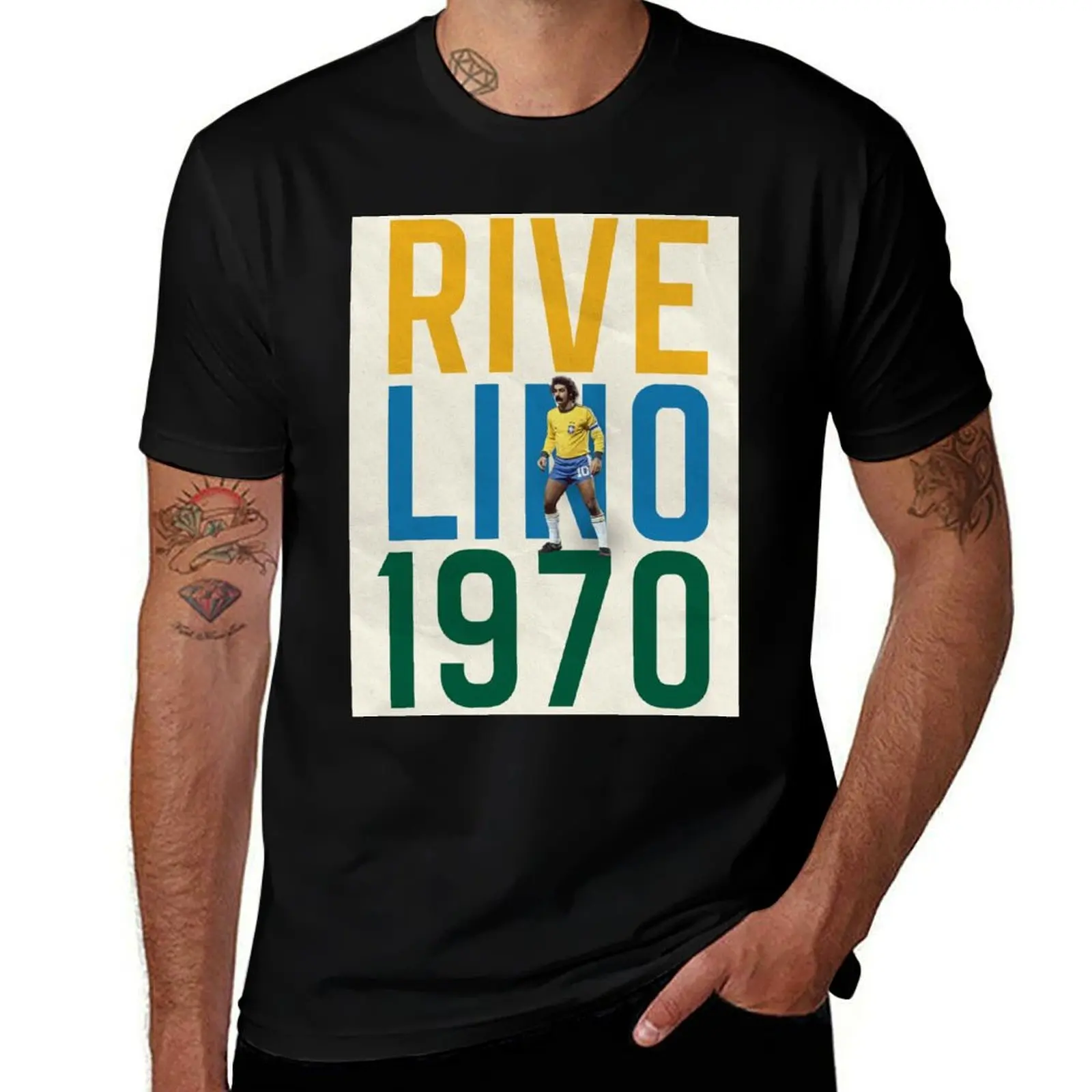 

Rivelino T-Shirt summer 2025 hippie clothes sublime T-shirts oversize mens graphic t-shirts hip hop