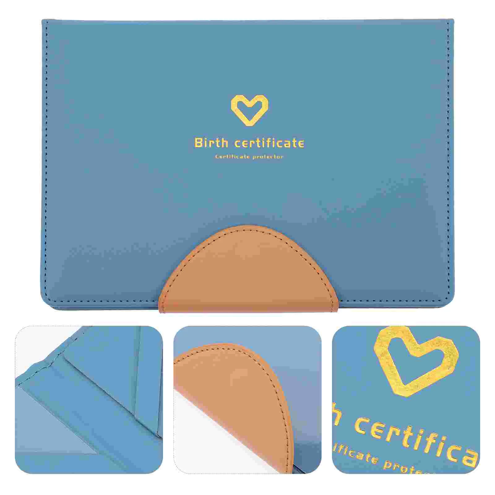 

Necessary Birth Certificate Protector Protective Case Twin Baby Essentials Artificial Sleeve Cover