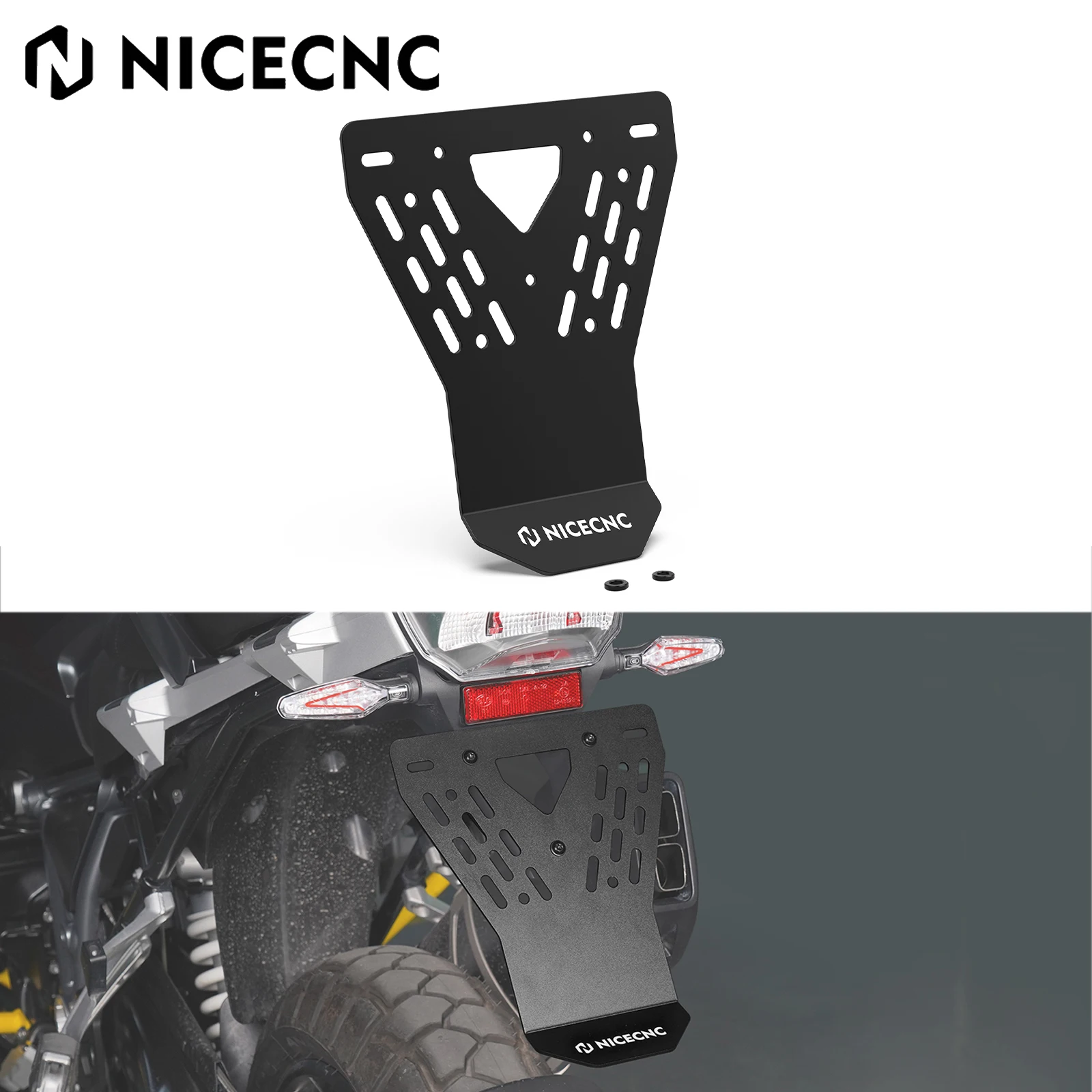 

For BMW R1250GS R1200GS License Plate Splash Guard R 1250GS R1250 GS R1250GS Adventure 2019-2024 R1200GS Adventure 2013-2018