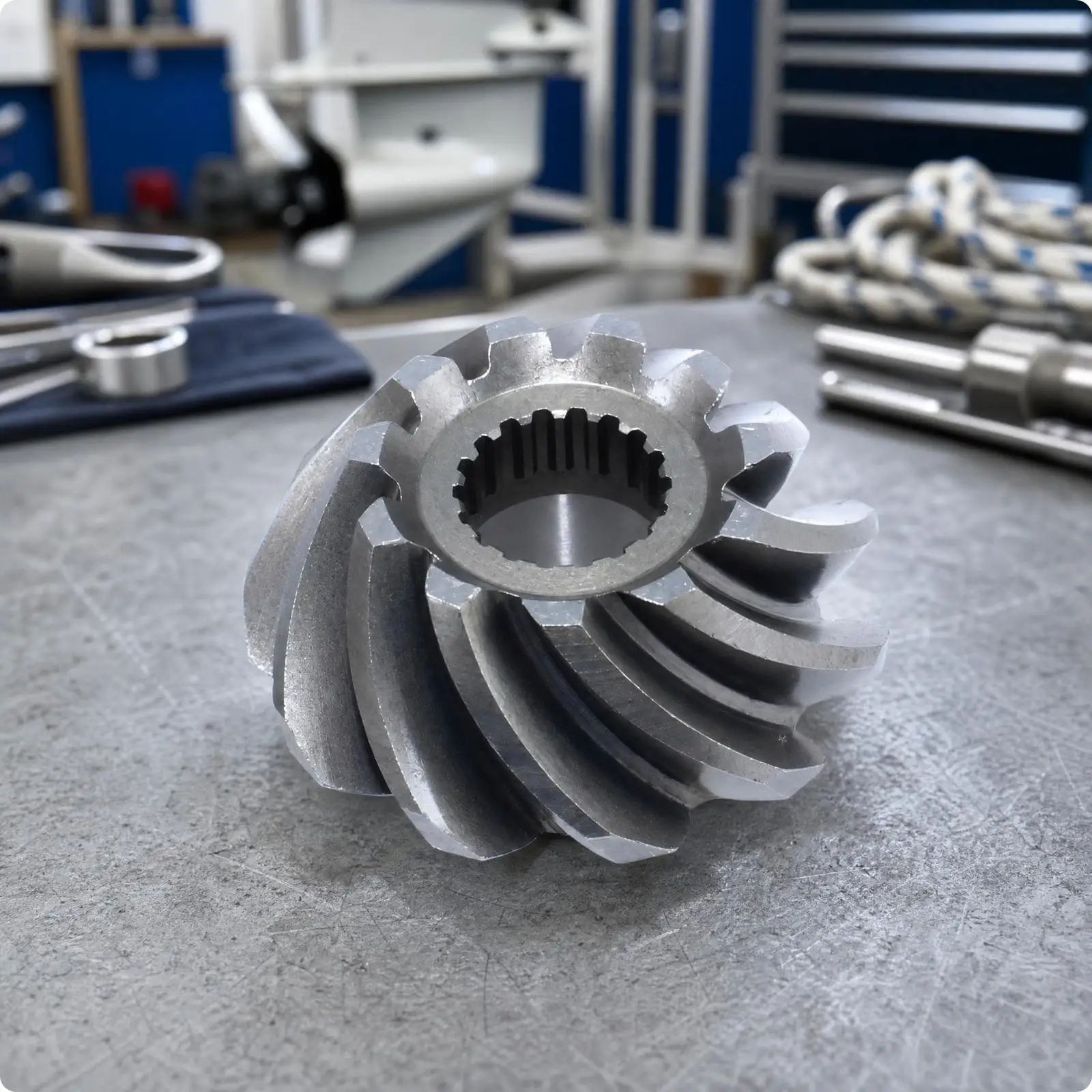 Marine Gearbox Pinion Gear 57311-94410 Steel Drive Shaft Component for Suzuki 40 Outboard