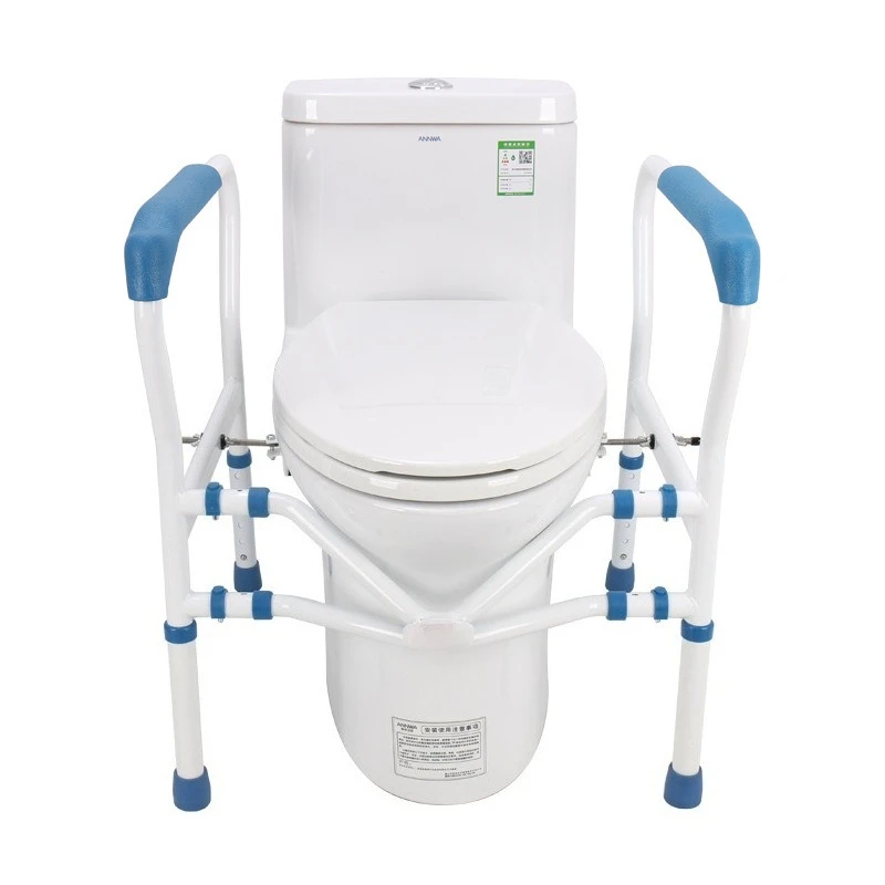 Punch-Free Toilet Handrail Anti-Slip Safety Guardrail for Elderly Bathroom