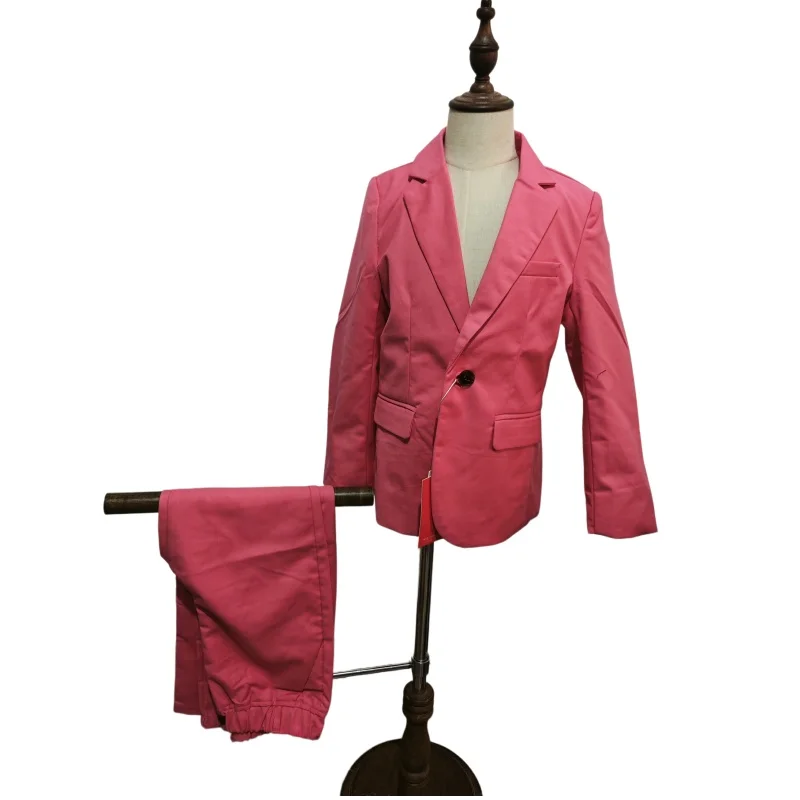 Children's Casual Suit Boy's British Gentleman's Weddng Dress Baby Boy's Piano Host Recitation Performance Dress