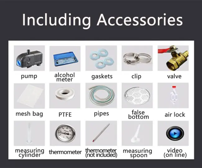 جديد وصول 10L DIY Moonshine لا تزال المقطر مع مجموعة تخمير الزيت ويسكي المقطر تعميم مضخة النبيذ براندي الأساسية #6