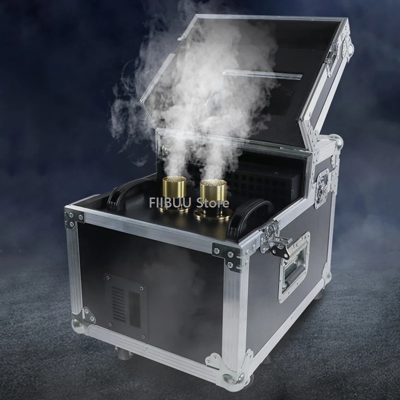 

600W/900W Stage Smoke Mist Machine DMX512 Single/Dual Dry Ice Fog Machine Rapid Warm Up for DJ Party Stage Atmosphere Effects