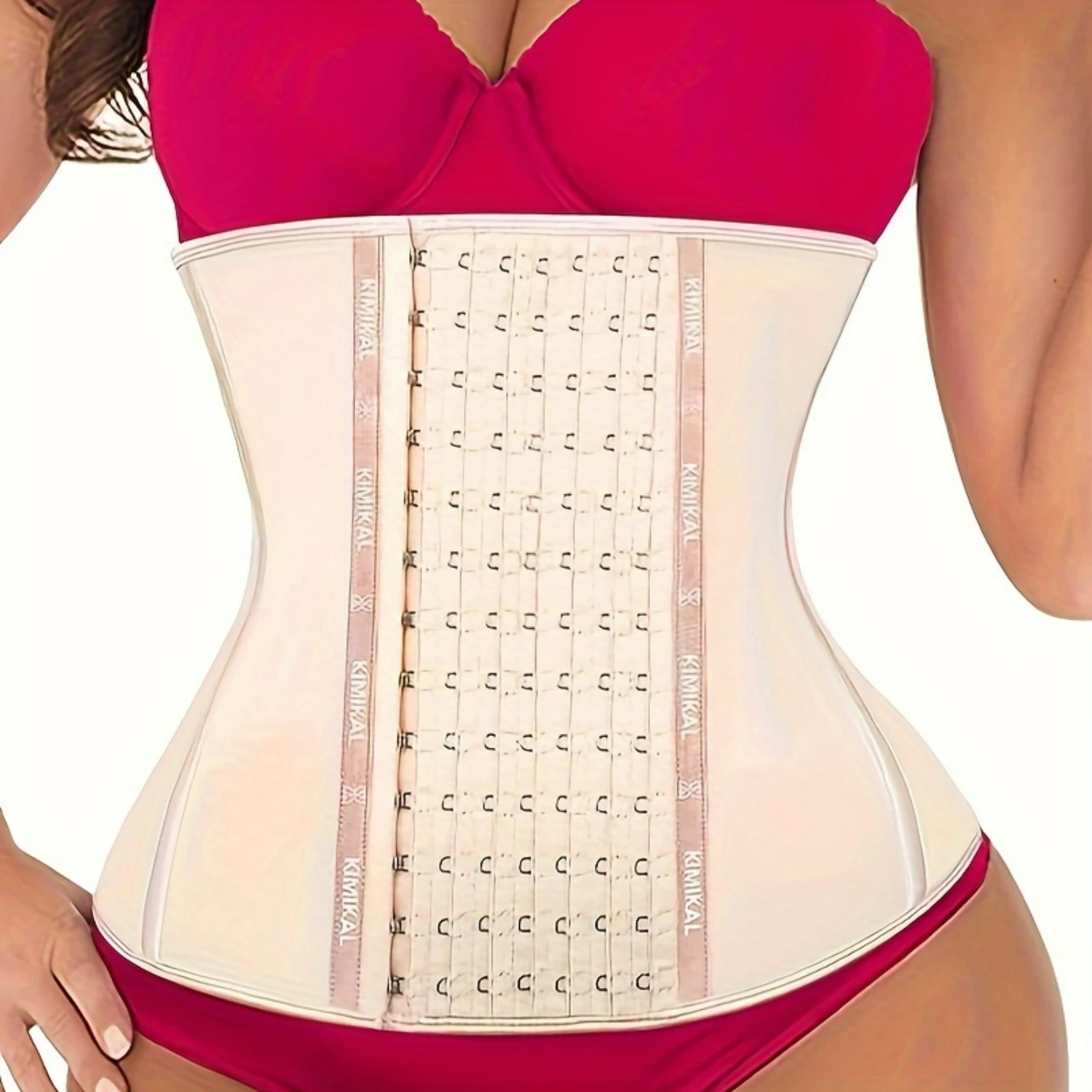 

High-Quality Kimikal Women's Waist Trainer - Comfortable Corset Shapewear Belt with Extension Ribs for Enhanced Hourglass Figure