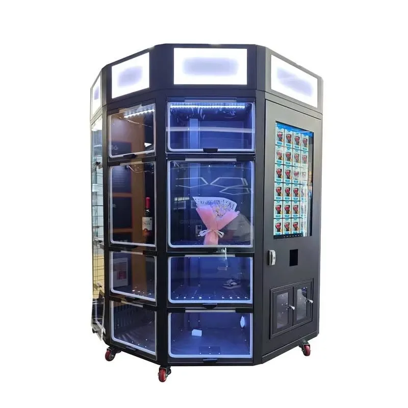 Energy Saving Remote Controlled Flower Vending Machine Custom Refrigeration System Cooling Locker for Self Service Shop