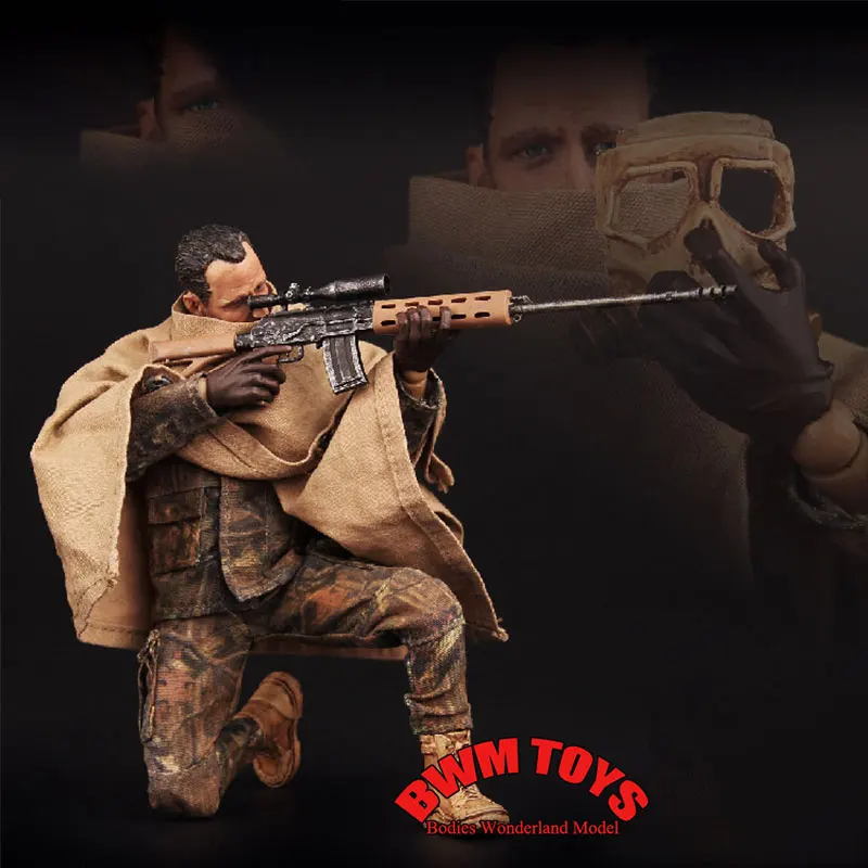 

In Stock VORTEXTOYS V00011 1/12 Scale Sniper JACKAL Purple Shirt Series Male Soldier Full Set 6'' Action Figure Doll Collection