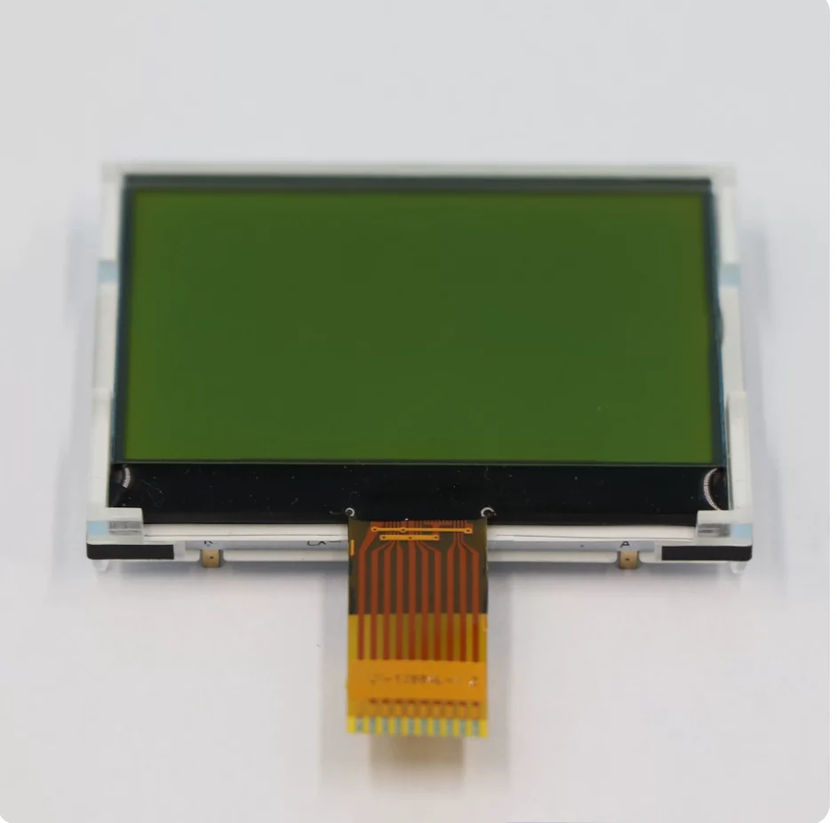 LX-12864L1 Transflective Handheld Tester Display Yellow-Green Film Dot Matrix Liquid Crystal Display COG for Electronic Devices