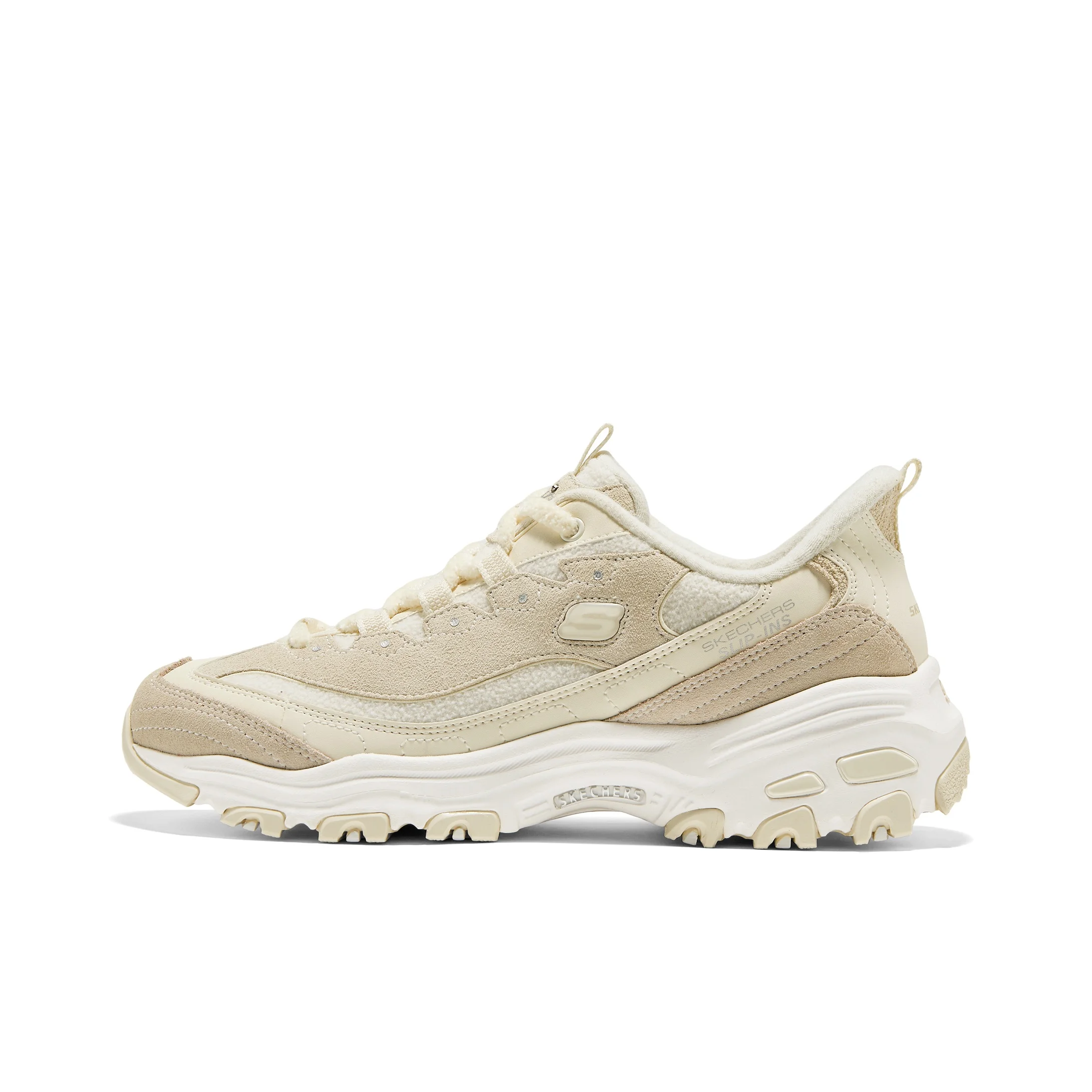 Skechers D'Lites Fashion Trend Chunky Sneakers Women's Beige 150558-OFWT