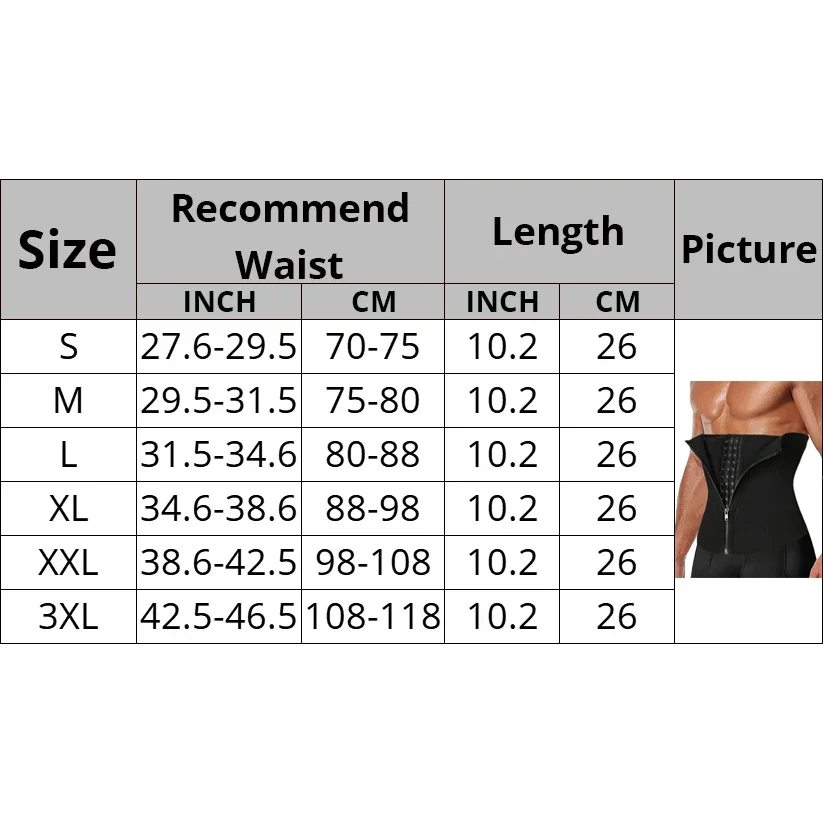 Men Waist Trainer Shaper Back Support Slimming Belt Corset Gym Abdominal Binder Fitness Waist Cincher Workout Shapewear