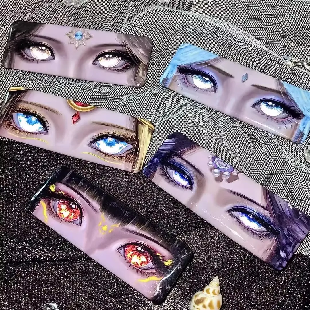Anime Ye Luoli Fan Reflective Badge Pin Eye Strip Wang Mo Ice Princess Bai Guangying Decoration Pendant Accessories Merchandise