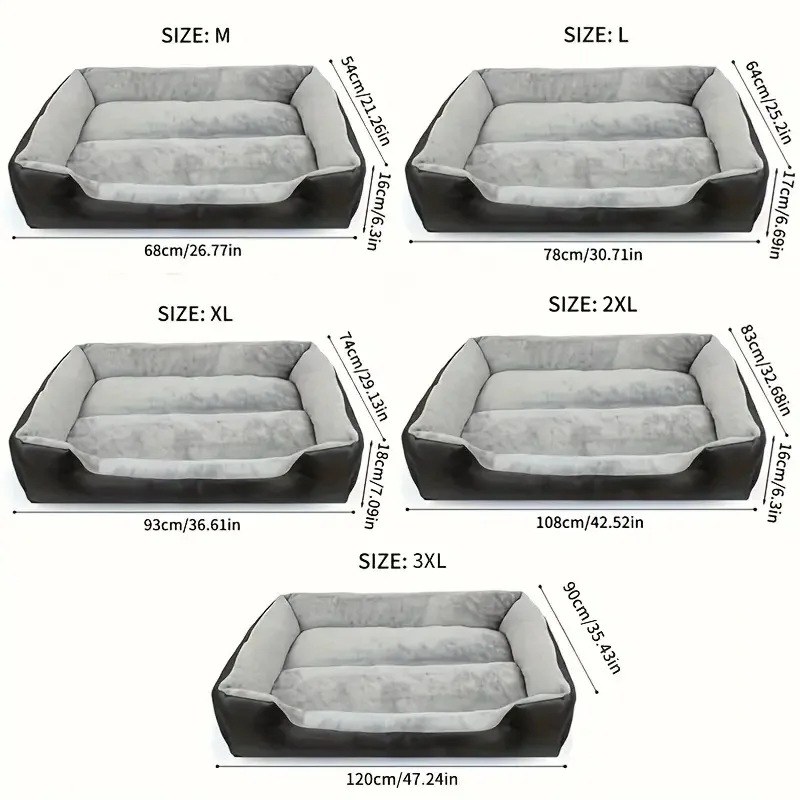 Weiches, warmes Winterhaus für Hundebett für Hunde, wasserdichtes Katzenbett, Haustierbett für große, mittelgroße und kleine Hundehütte – Detail 3
