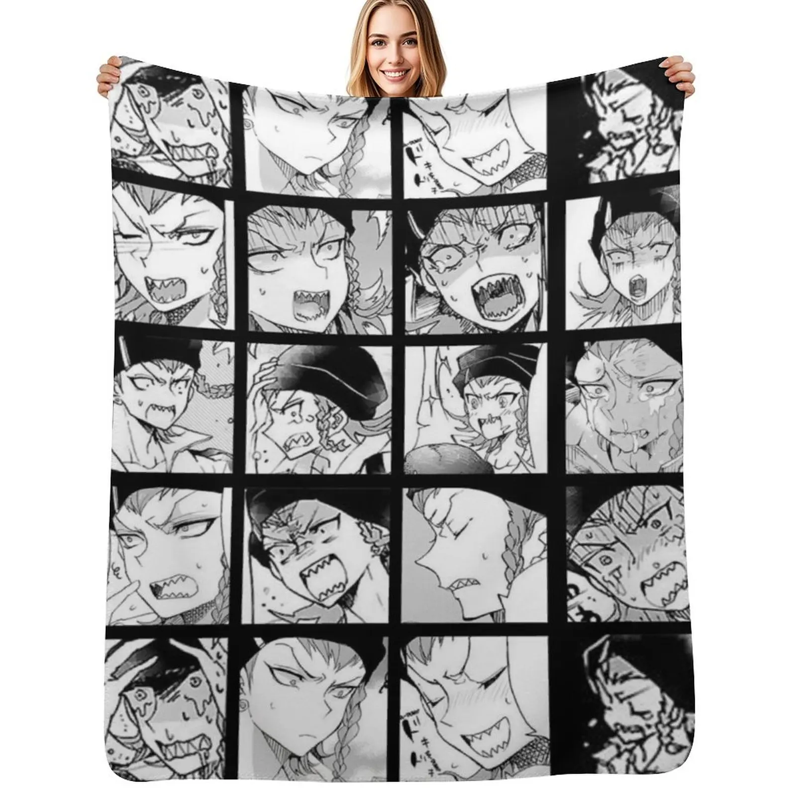 Kazuichi Manga Collection Throw Blanket christmas decoration halloween Soft Plaid Flannels Furry Summer Beddings Blankets